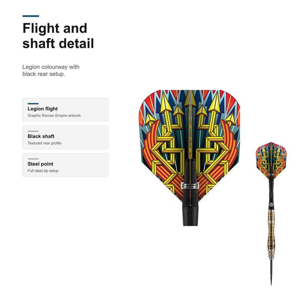 Shot Roman Empire Legion 90% flight and shaft detail
