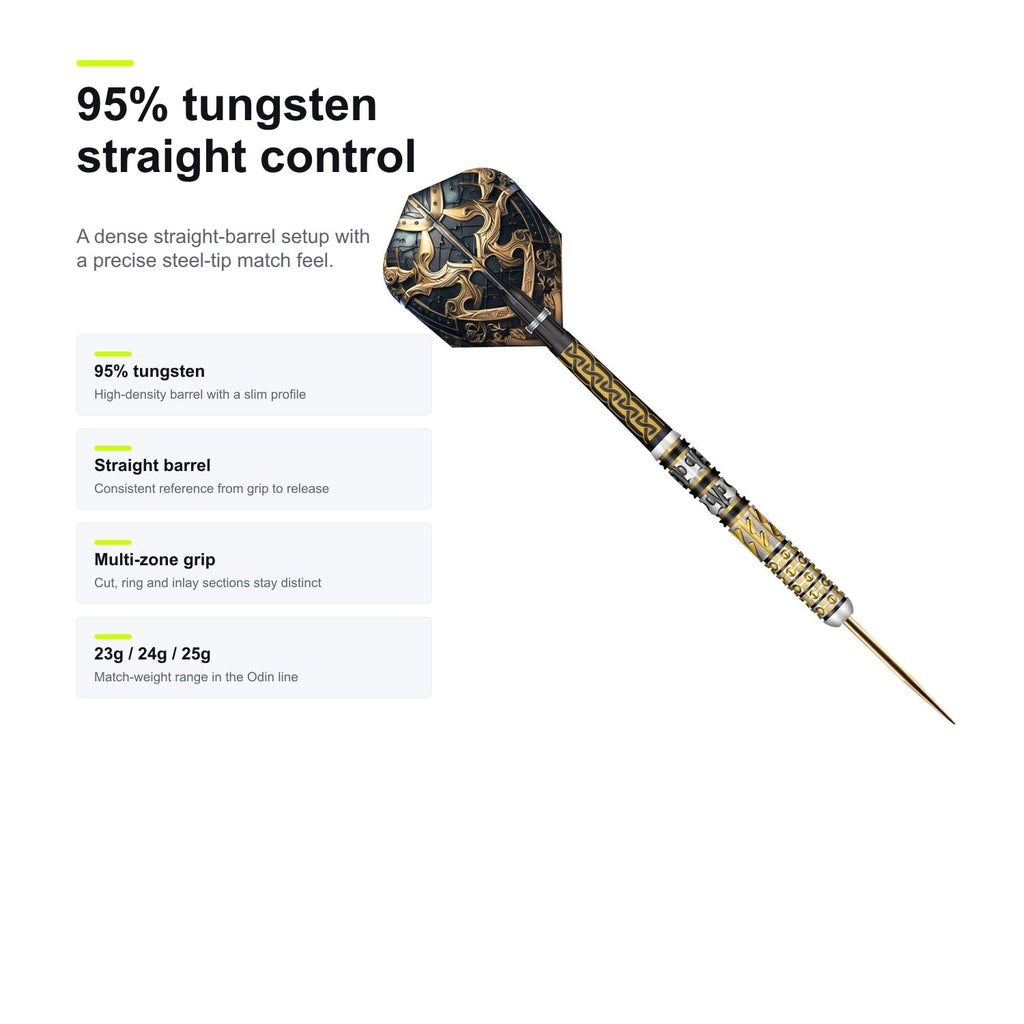 Shot Viking Odin 95% tungsten straight control image
