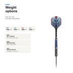 Shot Viking Raven 90% Steeltip darts weight options