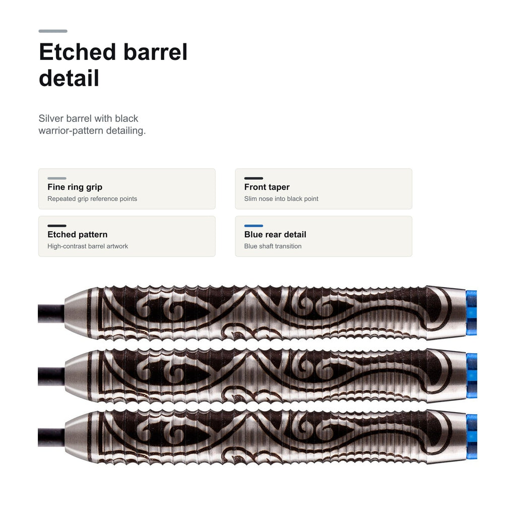Shot Warrior Tipu 80% etched barrel detail