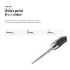 Target 975 Ultra Marine 02 97.5% Swiss Tip Darts Swiss point front detail