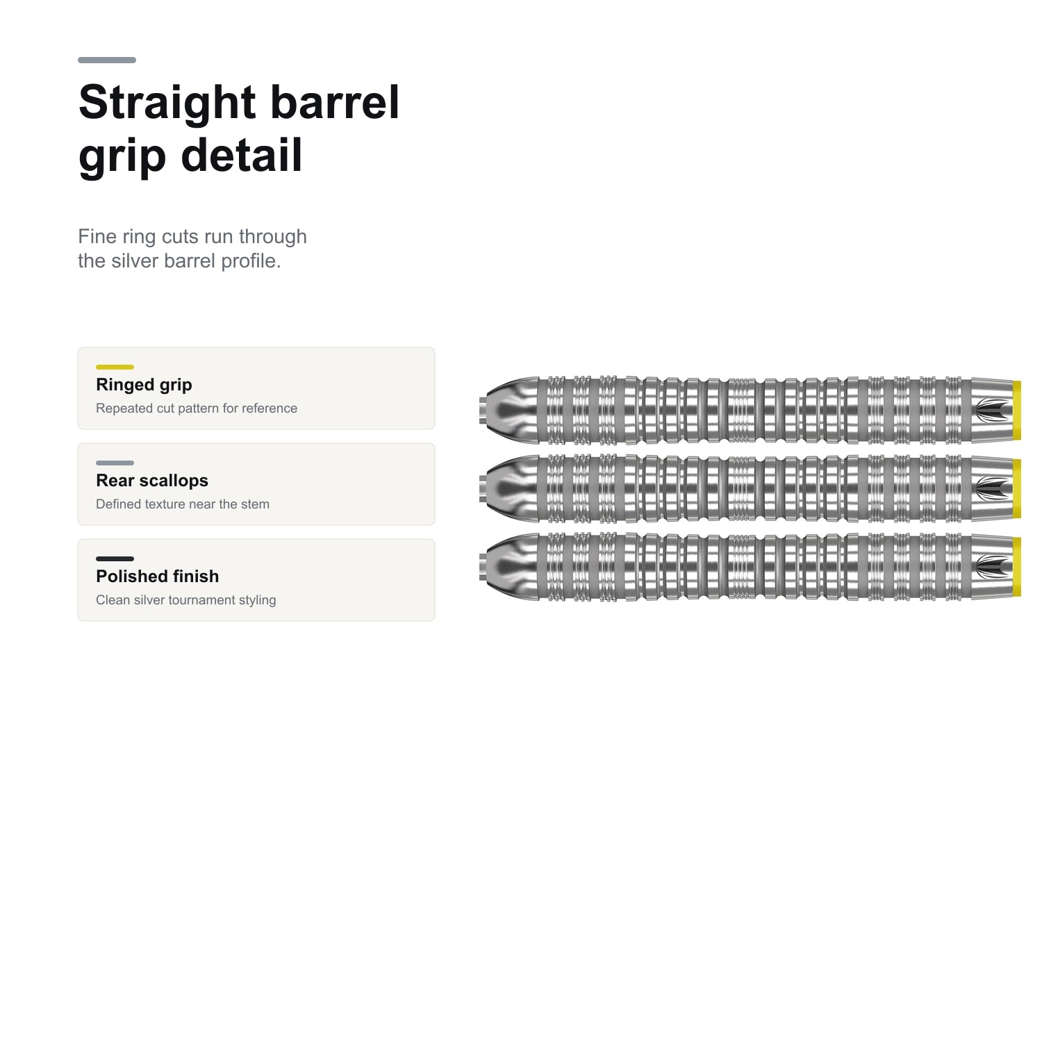 Target Bolide 04 90% SP straight barrel grip detail image
