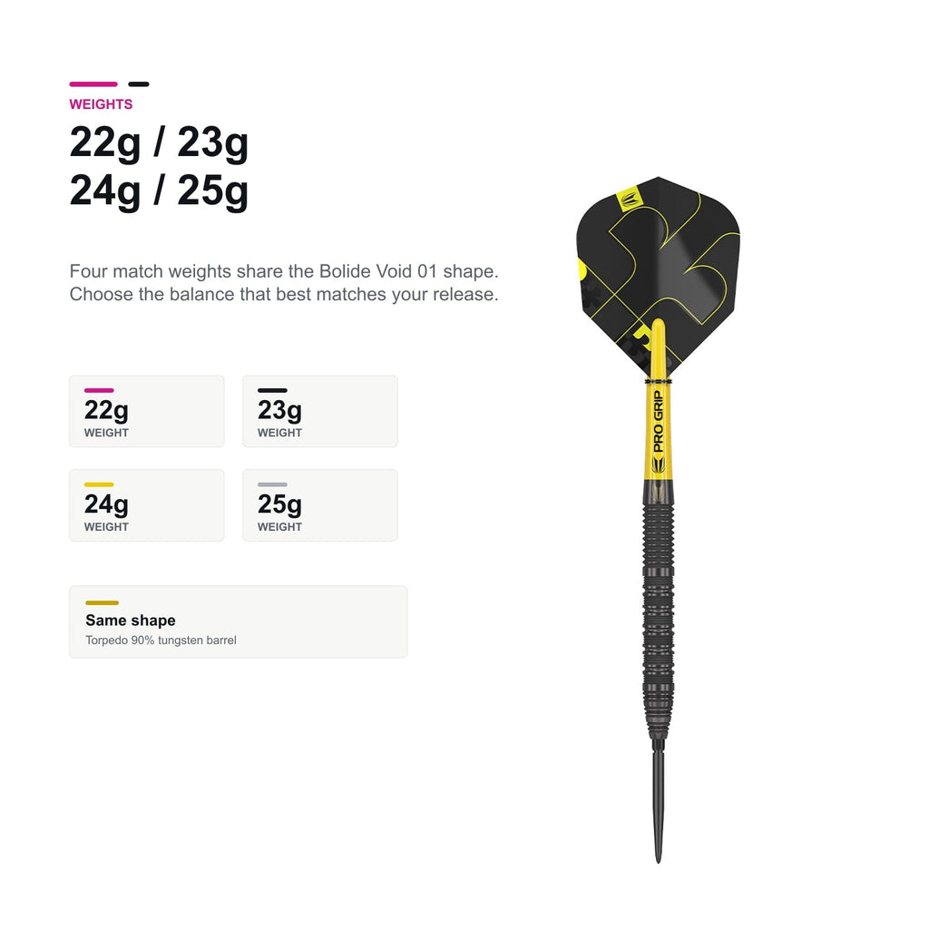 Target Bolide Void 01 90% SP 22g 23g 24g 25g match weights