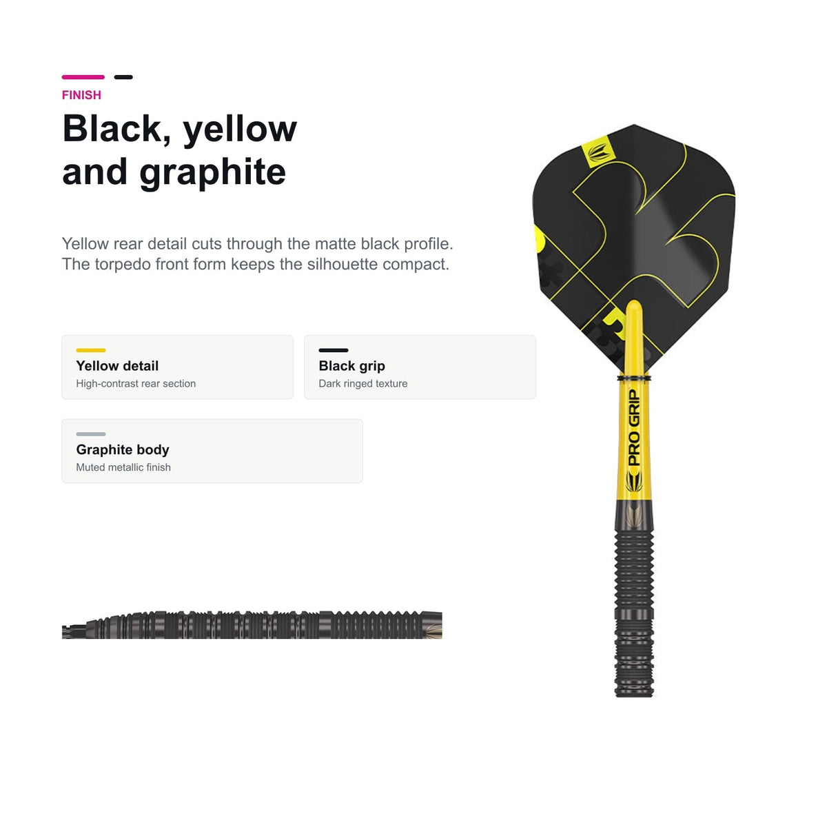 Target Bolide Void 01 90% SP black yellow graphite finish