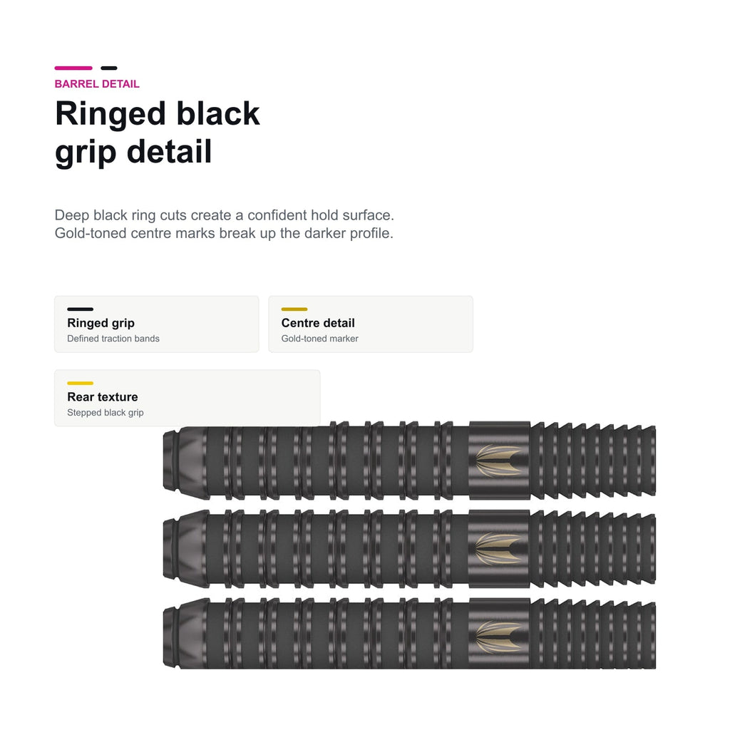 Target Bolide Void 02 90% SP ringed black grip detail