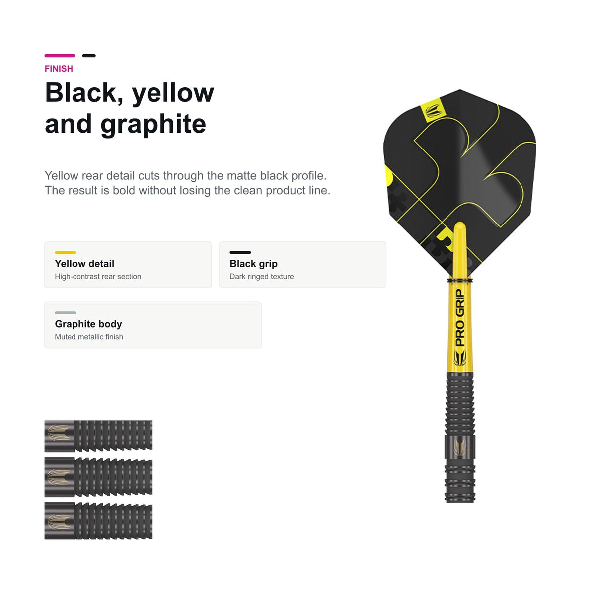 Target Bolide Void 02 90% SP black yellow graphite finish
