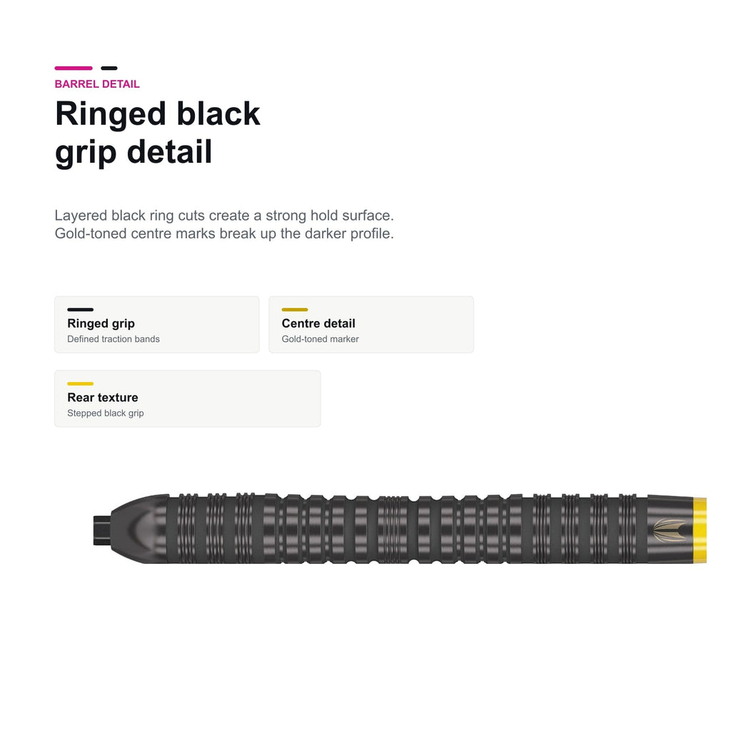 Target Bolide Void 04 90% SP ringed black grip detail