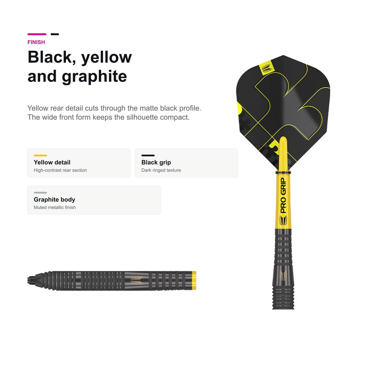 Target Bolide Void 05 90% SP black yellow graphite finish