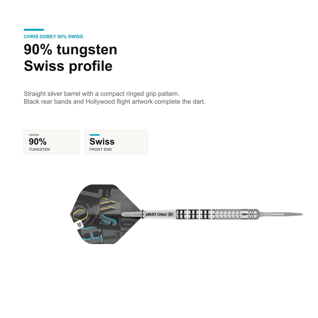 Target Chris Dobey 90% Swiss tungsten profile and product details