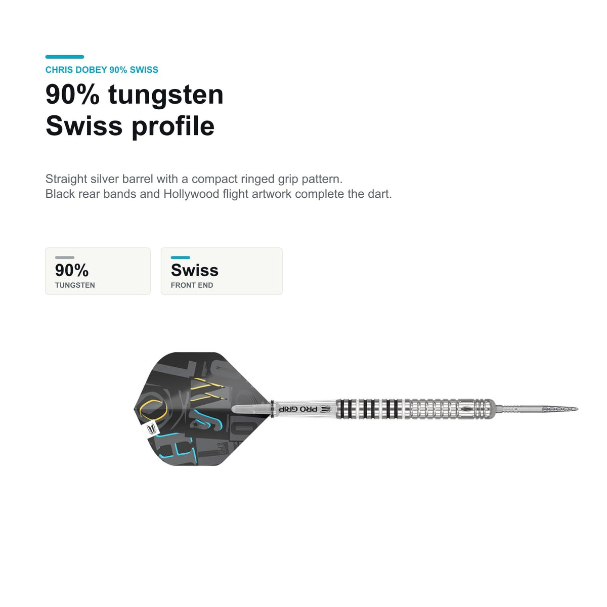 Target Chris Dobey 90% Swiss tungsten profile and product details