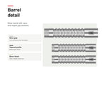 Target Dimitri Van den Bergh G2 90% Swiss darts - barrel detail