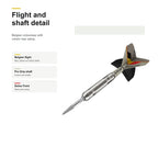 Target Dimitri Van den Bergh G2 90% Swiss darts - flight and shaft detail