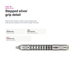 Target Exo 03 90% Swiss stepped silver grip detail image