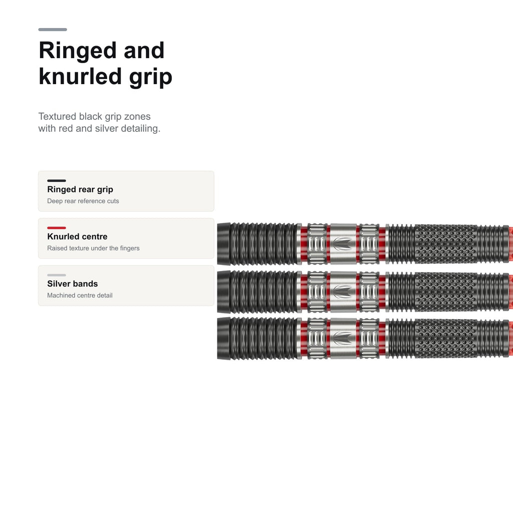 Target Gabriel Clemens 95K 95% SP ringed and knurled grip detail image