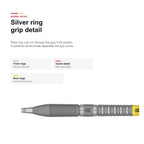 Target Gabriel Clemens G2 90% SP Darts silver ring grip detail