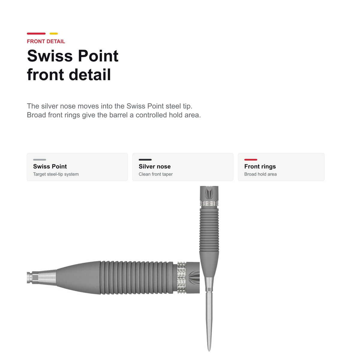 Target Gabriel Clemens G2 90% SP Darts Swiss Point front detail