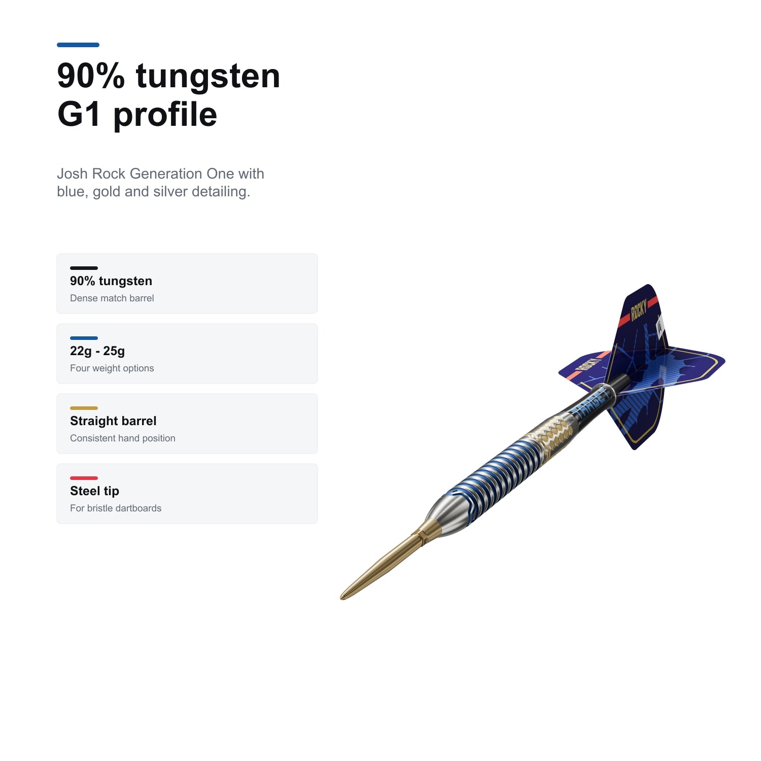 Target Josh Rock G1 90% SP tungsten profile