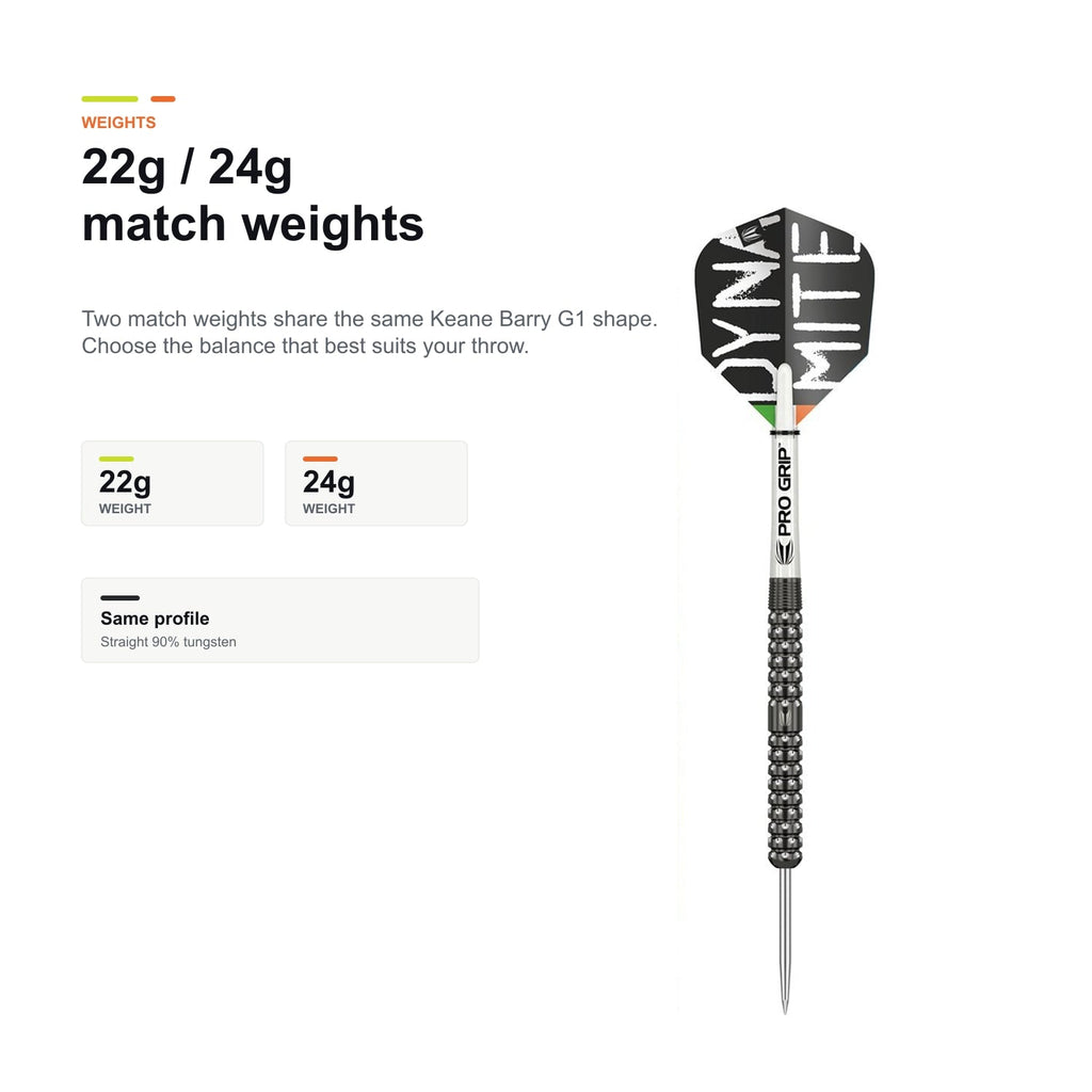 Target Keane Barry G1 90% 22g 24g match weights
