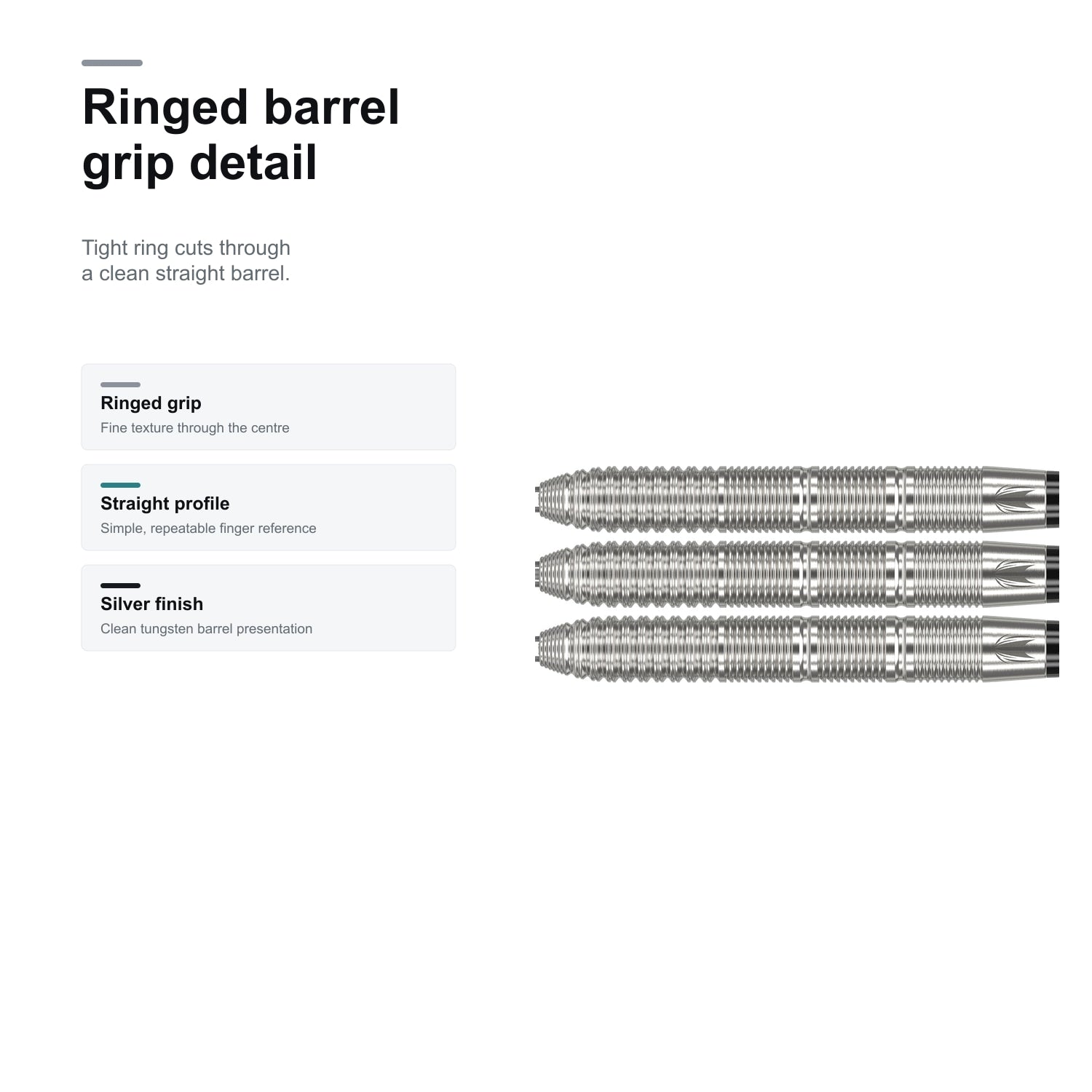 Target Kevin Doets 90% SP ringed barrel grip detail