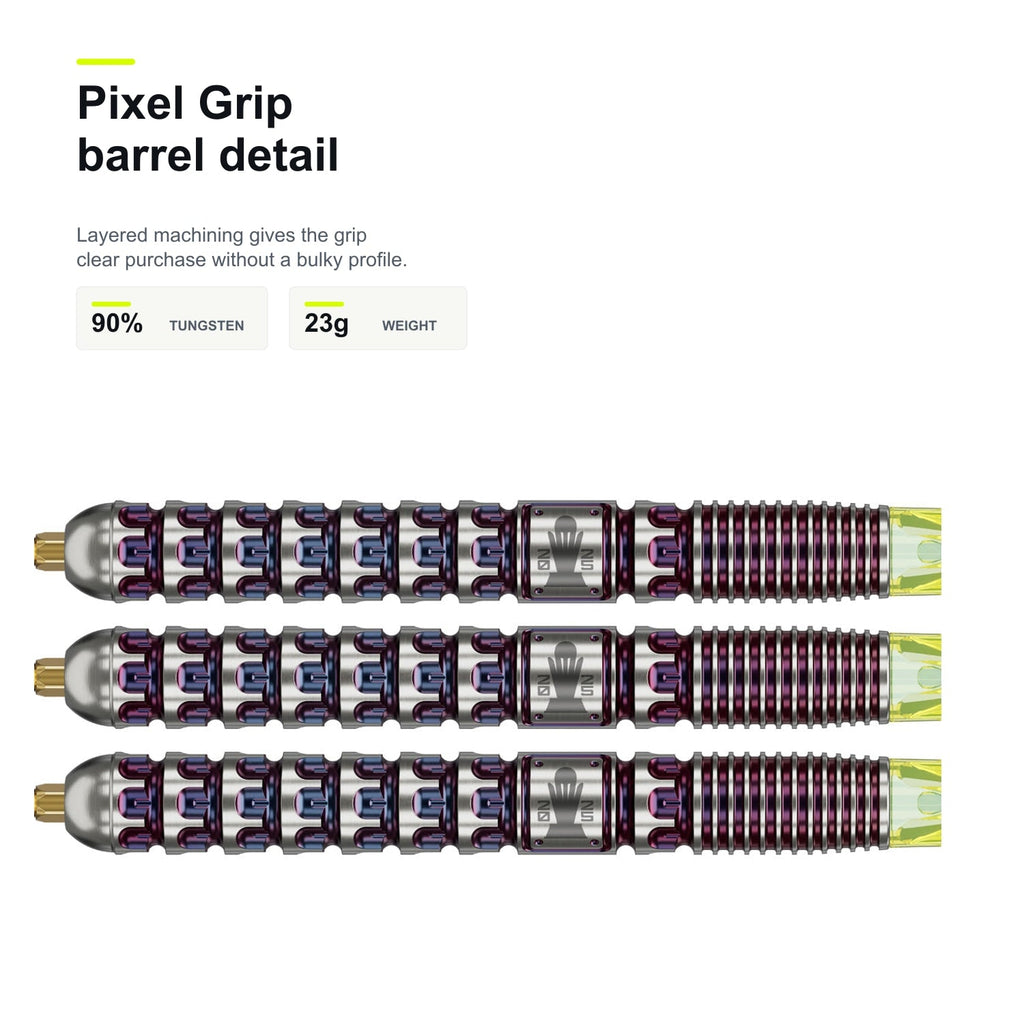 Target Luke Littler 90% SP World Champion 2025 Edition Pixel Grip barrel detail image