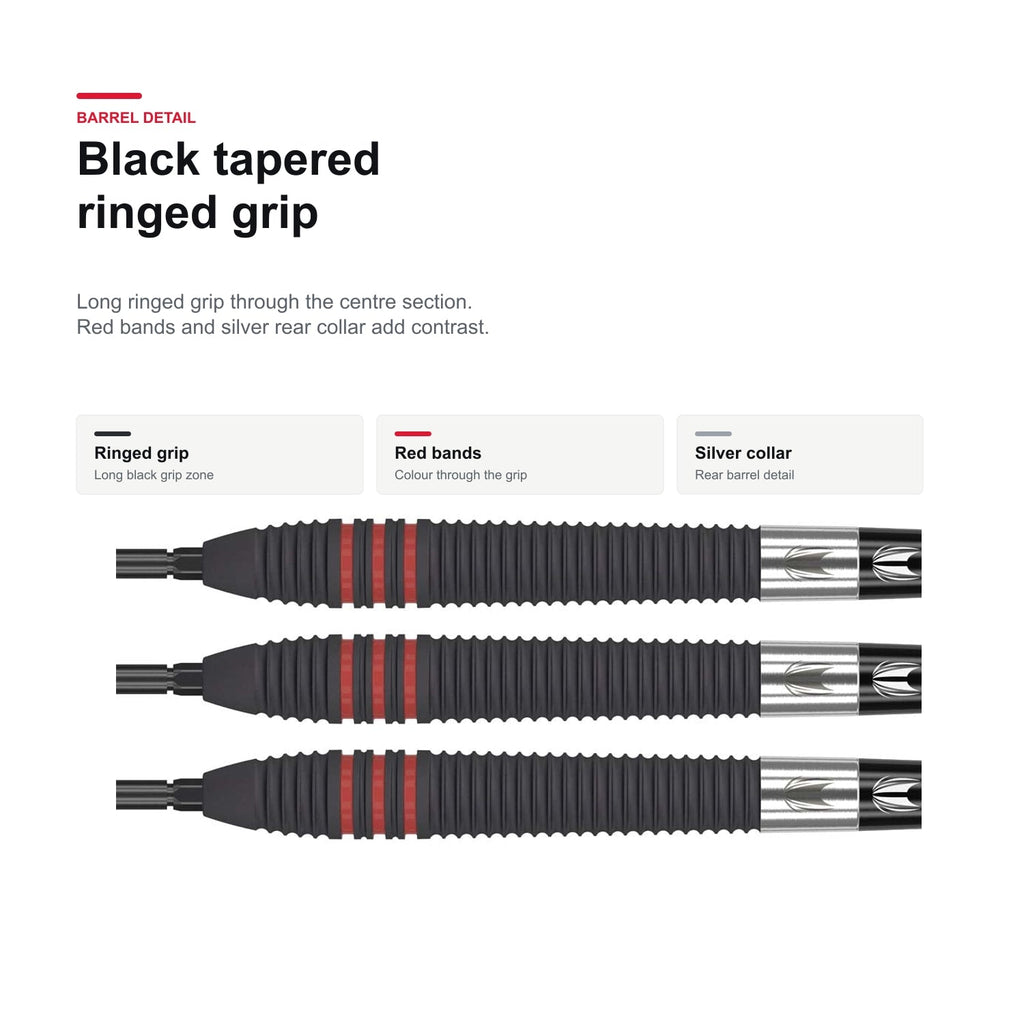 Target Nathan Aspinall Black 80% Swiss tapered barrel detail