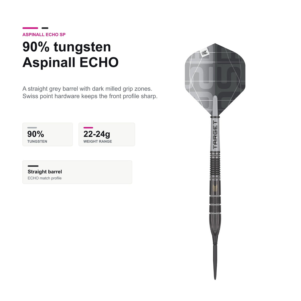 Target Nathan Aspinall ECHO 90% Swiss Point 90% tungsten profile