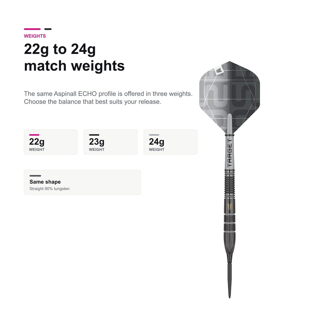 Target Nathan Aspinall ECHO 90% Swiss Point 22g 23g 24g match weights