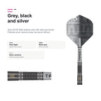 Target Nathan Aspinall ECHO 90% Swiss Point grey black silver finish
