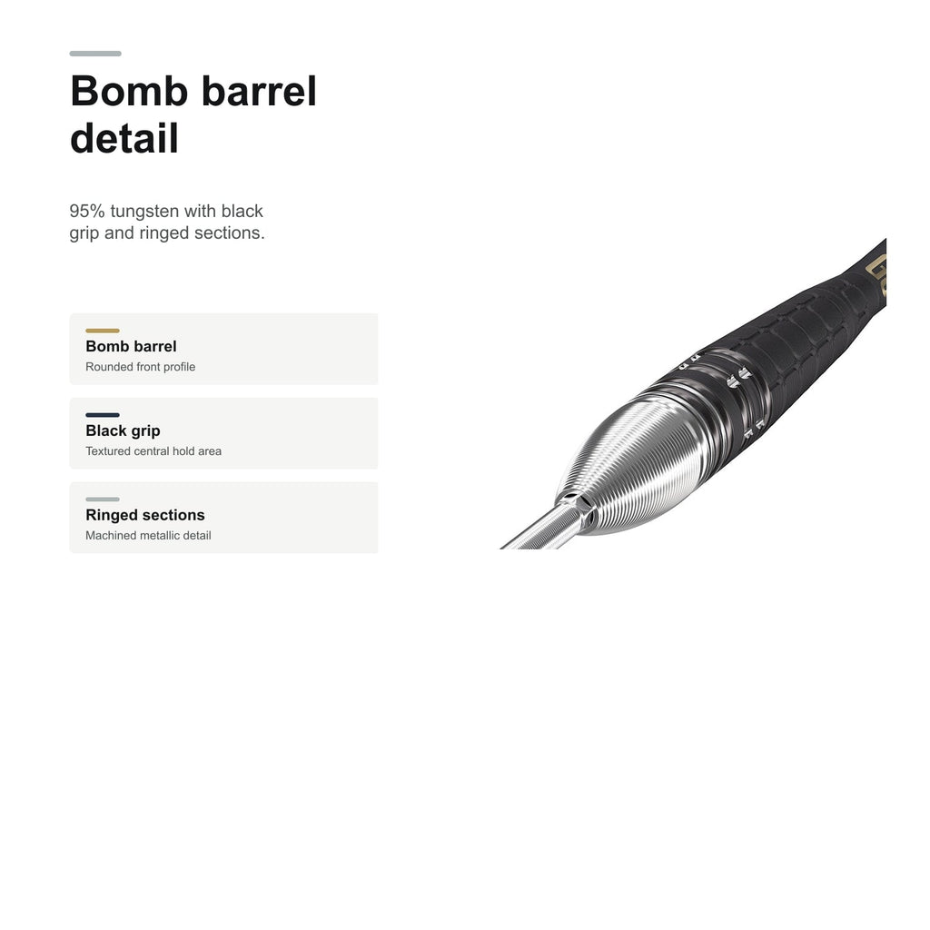 Target Phil Taylor G9 95% Swiss bomb barrel detail