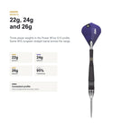 Target Phil Taylor Power 9Five 95% Swiss G10 22g 24g 26g weight image