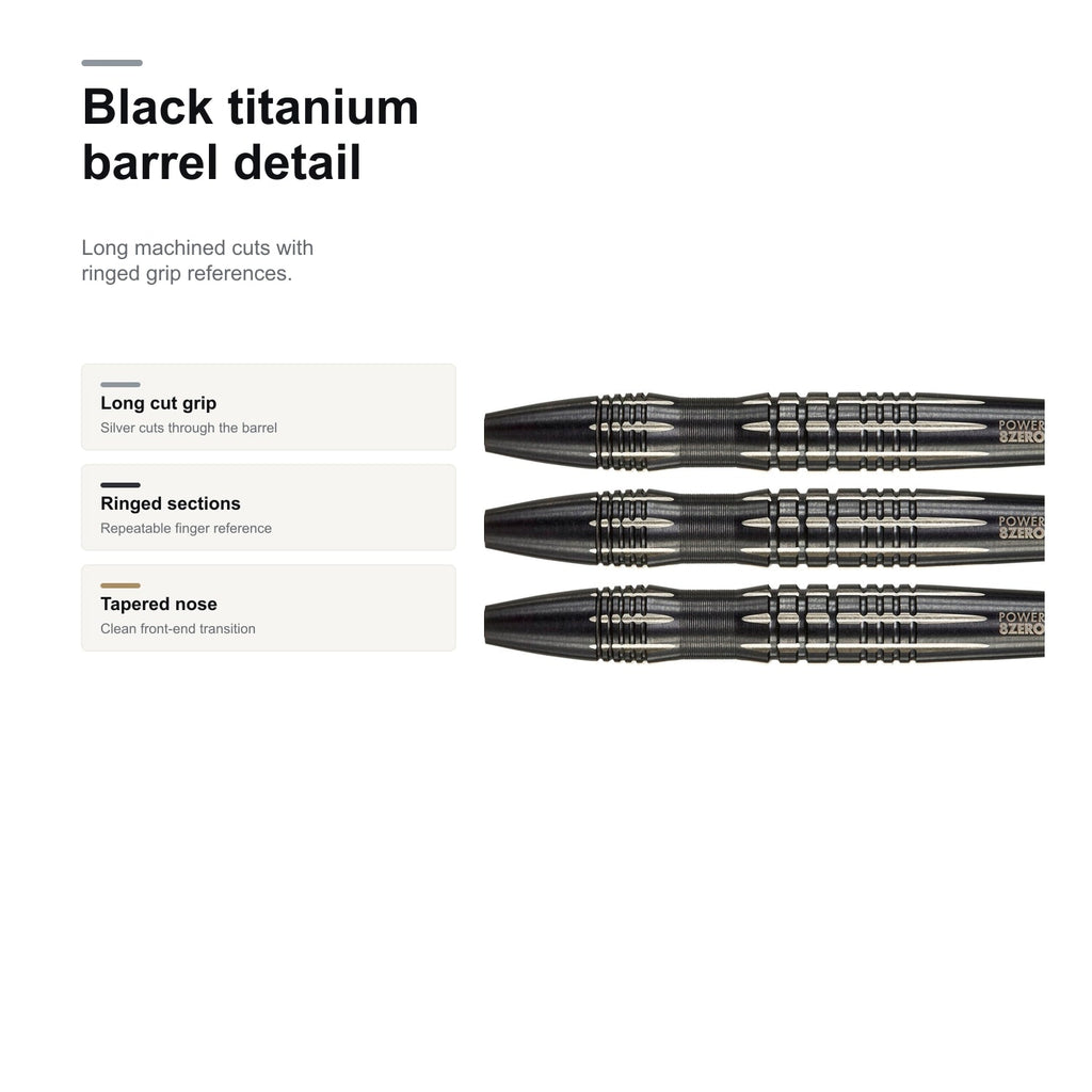Target Power Taylor 8Zero Black B black titanium barrel detail