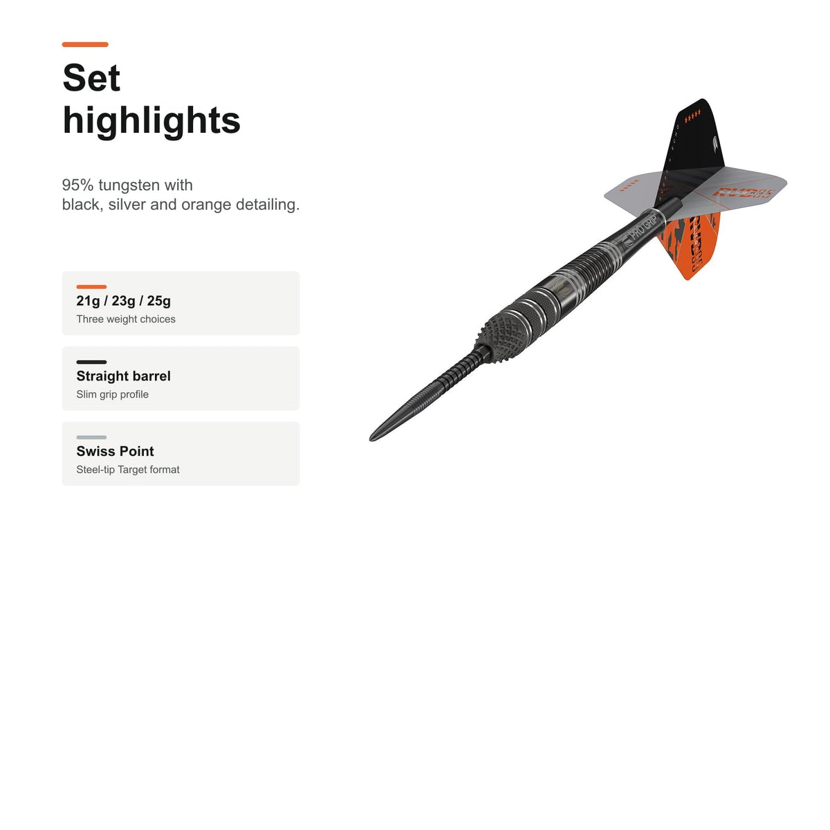 Target Raymond van Barneveld Echo 95% Swiss set highlights