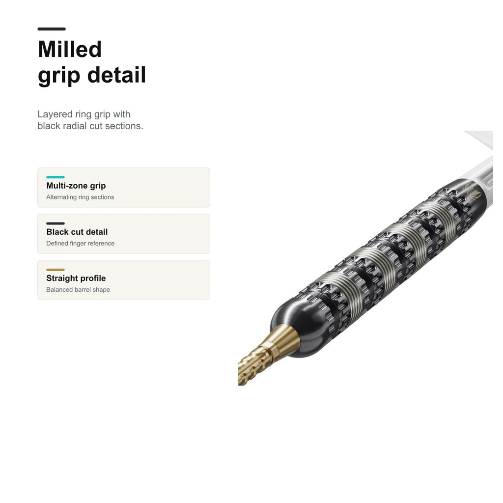 Target Rob Cross 95K 95% Swiss milled grip detail
