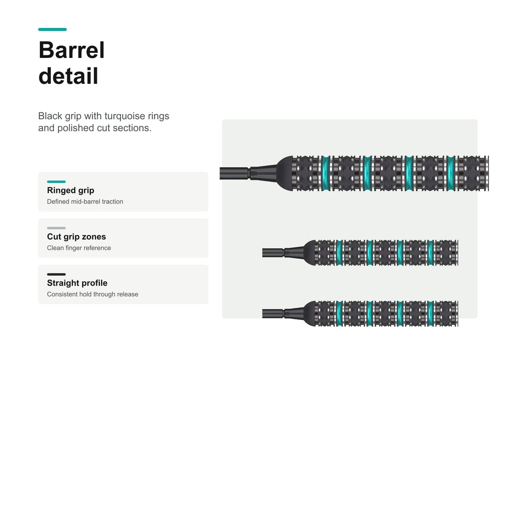 Target Rob Cross Black 90% Swiss barrel detail image