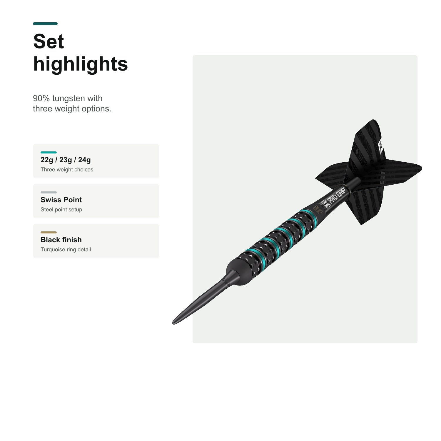 Target Rob Cross Black 90% Swiss set highlights image