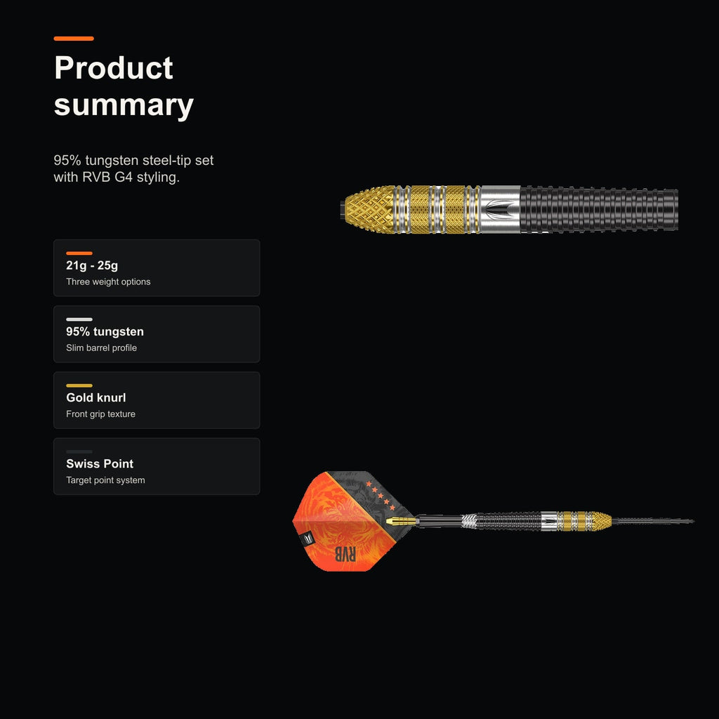 Target Raymond van Barneveld G4 RVB 95% Swiss product summary