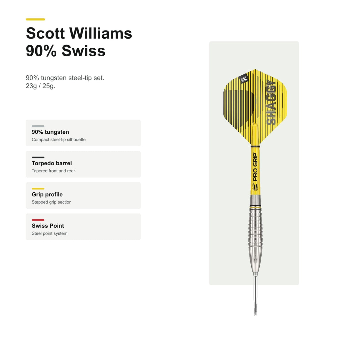 Target Scott Williams 90% Swiss darts profile