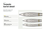 Target Scott Williams 90% Swiss torpedo barrel detail