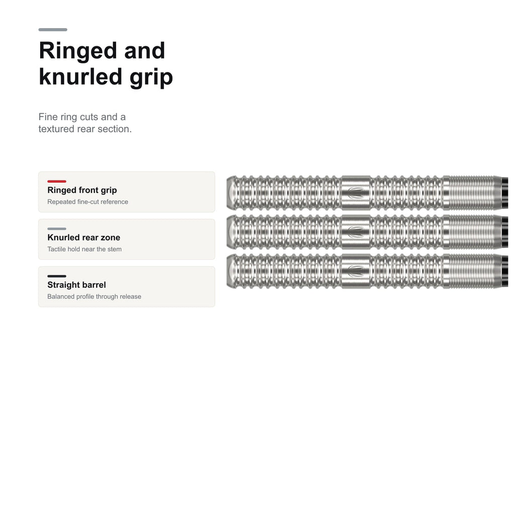 Target Sebastian Bialecki 90% SP ringed and knurled grip detail image