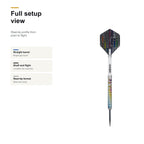 Unicorn CODE Gary Anderson darts 90% full setup view