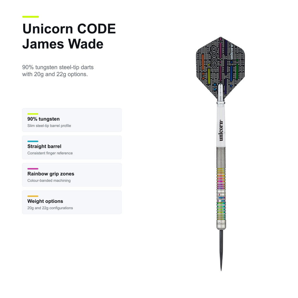 Unicorn CODE James Wade darts 90% - product profile