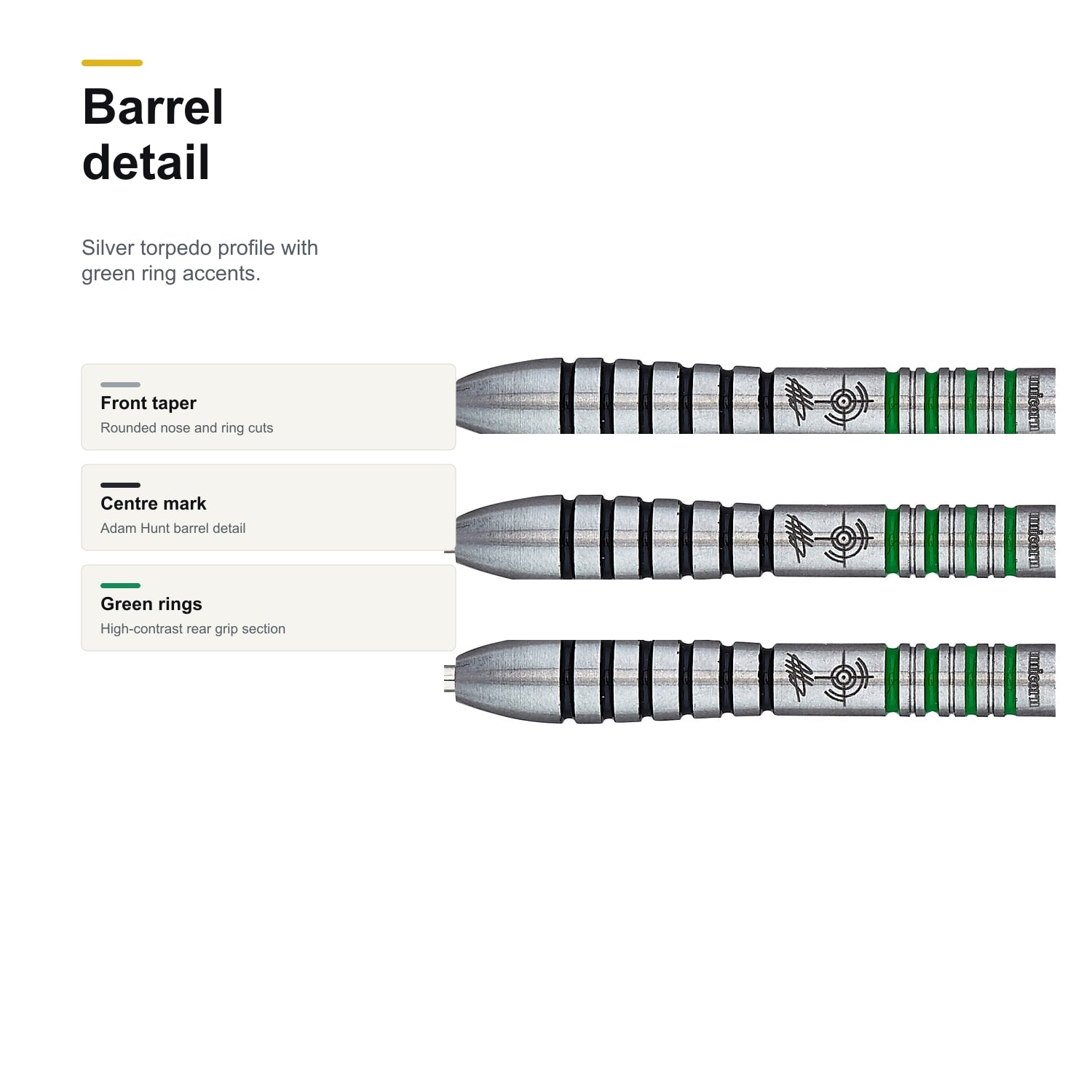 Unicorn Contender Adam Hunt 90% barrel detail