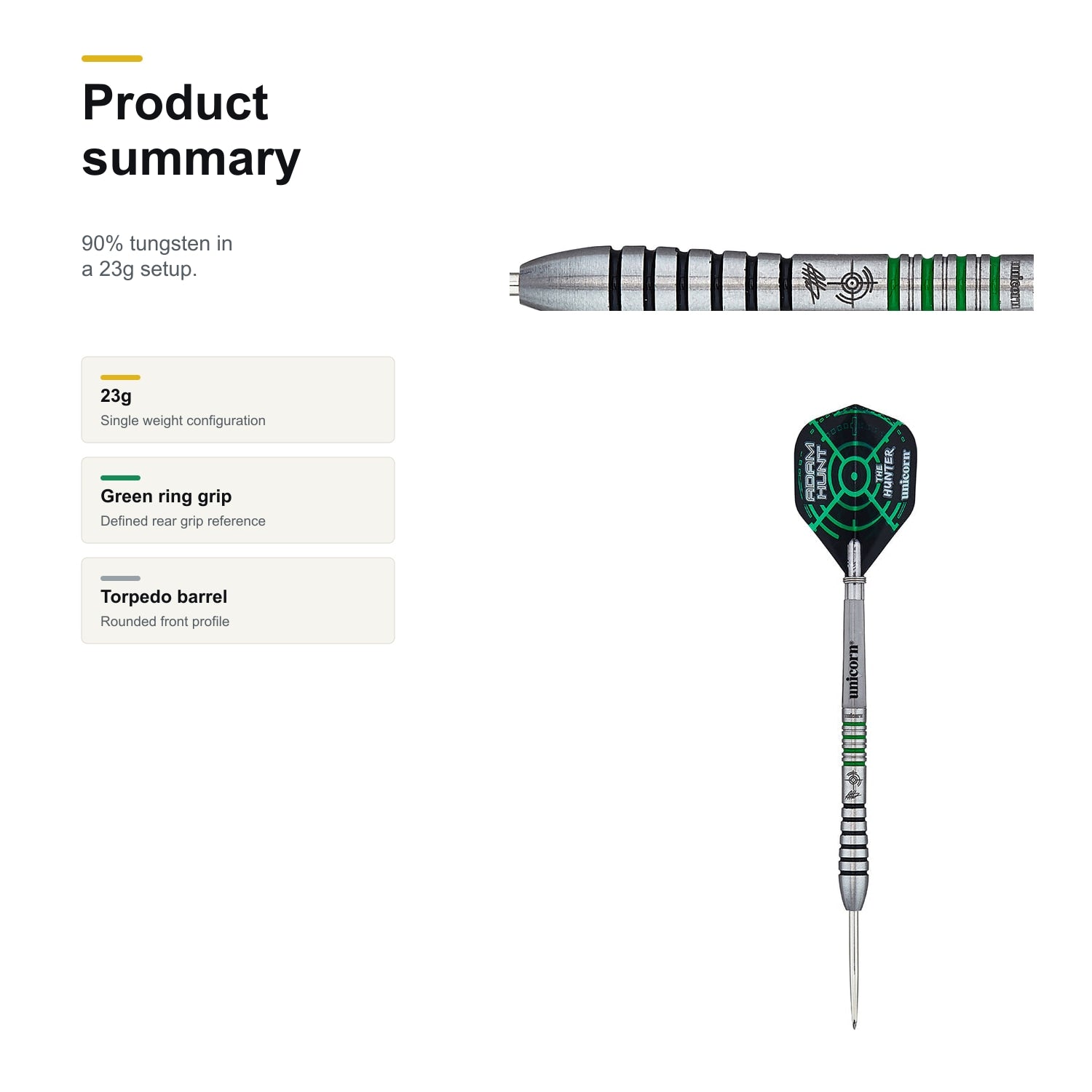 Unicorn Contender Adam Hunt 90% product summary