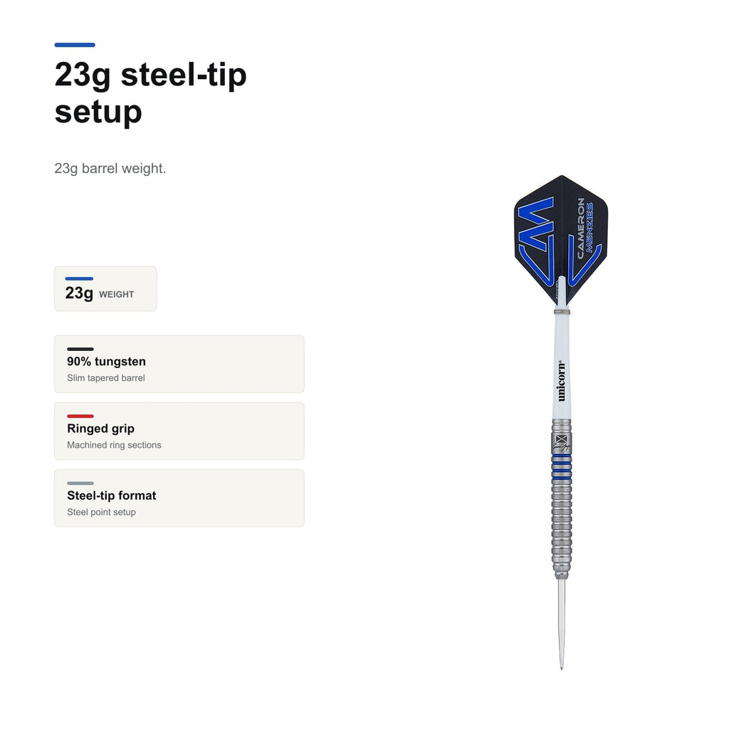 Unicorn Contender Cameron Menzies 90% Phase 2 23g steel-tip setup
