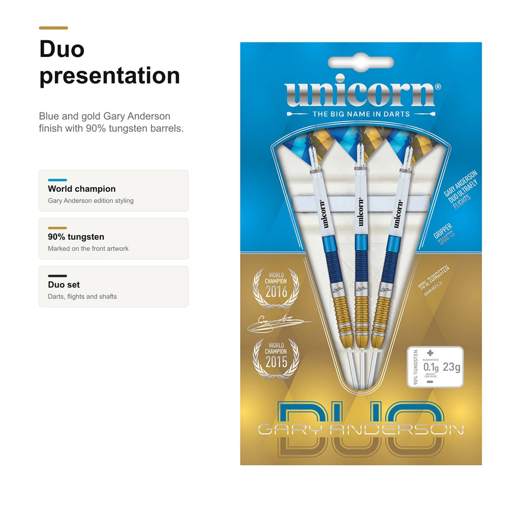 Unicorn Gary Anderson Duo 90% presentation image