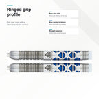 Unicorn Ian White Maestro Phase 2 90% darts ringed grip profile
