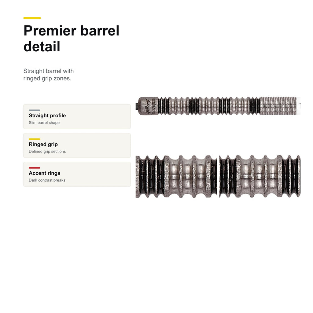 Unicorn James Wade Darts Premier 90% barrel detail