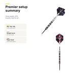 Unicorn James Wade Darts Premier 90% setup summary