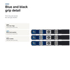 Unicorn James Wade Two-Tone 90% blue and black grip detail image
