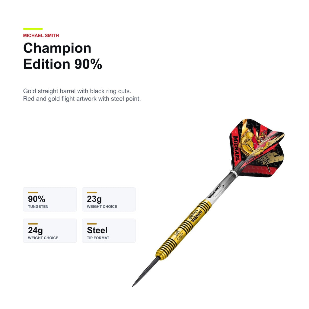 Unicorn Michael Smith Champion Edition 90% darts profile